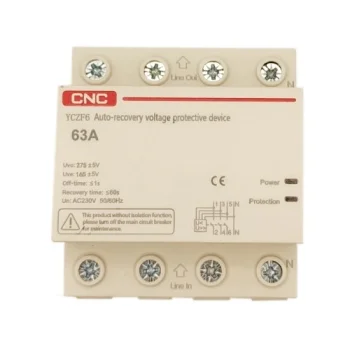 Self-Recovery Overvoltage & Undervoltage Protector 3P+N, 63A, 230V