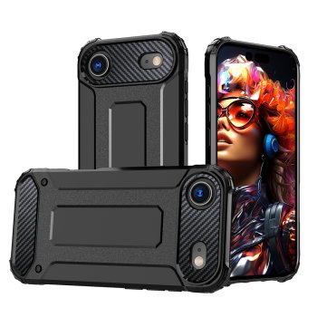 Hybrid Armor Phone Case Cover iPhone 17 Air - Black