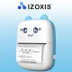 Izoxis Portable Mini Thermal Printer with 11 Rolls, Blue/White