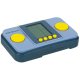 Pārnēsājama retro elektroniskā spēļu konsole, zila