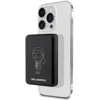 Karl Lagerfeld Ikonik MagSafe Wireless Power Bank 3000mAh, Black