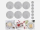 Round Braided Table Placemat, Grey, 38 cm
