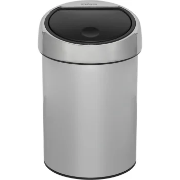 Brabantia Touch Bin Waste Bin, 3 L, Brilliant Steel