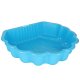 2-in-1 Shell Sandpit and Pool with Lid 160x87.5x19.5 cm, Blue