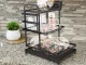 3-Tier Dish Drying Rack with Drip Tray, Black