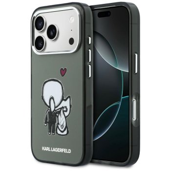 Karl Lagerfeld Karl & Choupette Back MagSafe Phone Case Cover iPhone 17 Pro Max - Black