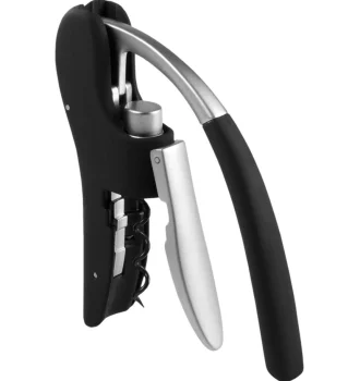 Leopold Vienna Mini Octopus Lever Corkscrew Black/Silver