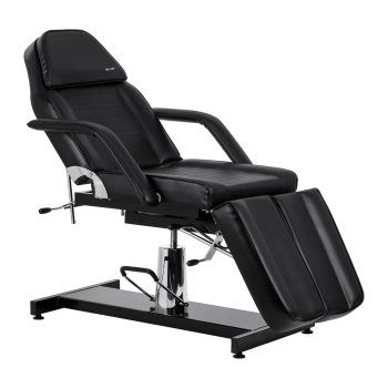 Sillon 210 Hydraulic Pedicure Chair with Cradle Function and Split Footrest, Black