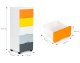 ModernHome Kids Storage Rack with 5 Drawers and Wheels, Multicolor