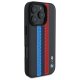 BMW M Performance Tricolor Printed Stripes MagSafe case for iPhone 16 Pro - black