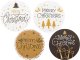 Decorative Christmas Stickers on a Roll 500 pcs, Holiday Gift Labels, Colourful