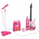 Iso Trade 00022407 Kids Electric Guitar Set with Microphone & Amplifier, Pink