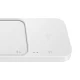 Samsung Wireless Charger Duo 15W with Mains Charger and Cable, White
