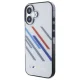 BMW iPhone 16 Case Motorsport IML Random Stripes, Gray