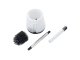 Silicone Toilet Brush 43 cm, White/Gray