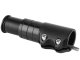 Adjustable handlebar stem extension adapter for AHEAD bikes, black