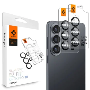 Spigen Glas.Tr Ez Fit Optik Pro Camera Protector for Samsung Galaxy S26+, Black (2-Pack)