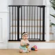 Ecotoys Safety Gate for Stairs and Doors, 74-132 cm, Black