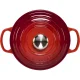 Le Creuset Signature Cast Iron Round Casserole 18 cm, 1.8 L, Cerise