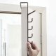 Door Hanger with 5 Hooks, Black