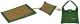 NEO Sport NS-902 Acupressure Acupuncture Massage Mat Set with Pillow, 70x44cm, Green/Gold