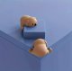 Silicone Corner Protectors for Baby Proofing, Dog Shape, 4 Pack, Brown
