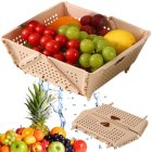 Collapsible Colander Basket for Fruits and Vegetables, Kitchen Organizer