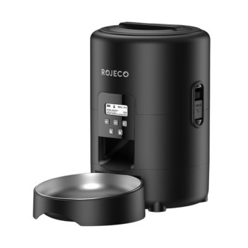 Rojeco Automatic Pet Feeder 2L - Programmable Food Dispenser Stainless Steel