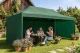 Plonos Garden Pavilion with 3 Walls 3x6m Green (DEFECTIVE ITEM)
