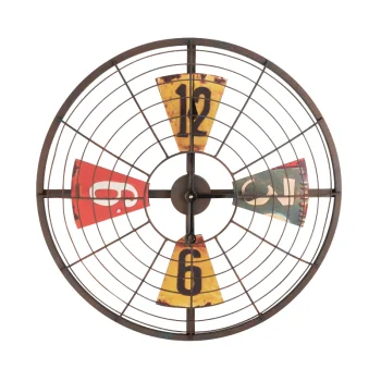 Decorative Wall Clock Fan Shape
