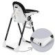 Nukido Belo Adjustable Baby High Chair with Toy Bar, Black