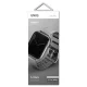 Uniq Pasek Linus Apple Watch Series 4/5/6/7/8/se/se2 38/40/41mm. Airosoft Silicone grey/chalk Grey