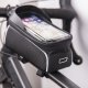 Ūdensizturīga velo soma ar telefona turētāju TFO Model02, melna