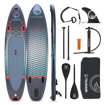 TSUNAMI Inflatable SUP Paddle Board 350 cm T03 with Paddle, Multicolour