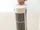 Mini Desk Tower Fan with LED Light, 2 Speeds, USB, 16039