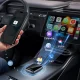 Acefast QC1 Wireless Car Adapter for CarPlay and Android Auto - Gray