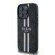 Guess 4G Printed Stripes MagSafe Case for iPhone 16 Pro, Black