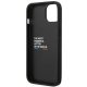 BMW iPhone 14 Plus Case Leather Stamp Tricolor, Black
