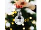 Christmas Tree Baubles, White and Silver, Unbreakable, 36 pcs Set, 6 cm