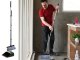 Broom and Dustpan Set with Long Handle, Adjustable Length