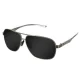 Trizand Polarized Sunglasses with UV 400 Filter (Black/Silver)
