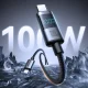 Joyroom S-A16 Pro 100W USB-C to USB-C Cable with Display 1.2m - Black