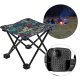 Comfortable Folding Travel Camping Chair Stool, black