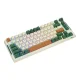 Wireless Mechanical Gaming Keyboard Royal Kludge RKH81 LED RGB, Sky Cyan switch, green