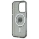 Karl Lagerfeld iPhone 15 Pro Max Case IML Metal Karl Head MagSafe, Black