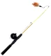 Cat toy – fishing rod with a reel and feathers