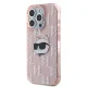 Karl Lagerfeld iPhone 15 Pro Max Case IML Choupette Head & Monogram, Pink