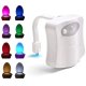 LED Toilet Lamp with Light and Motion Sensor