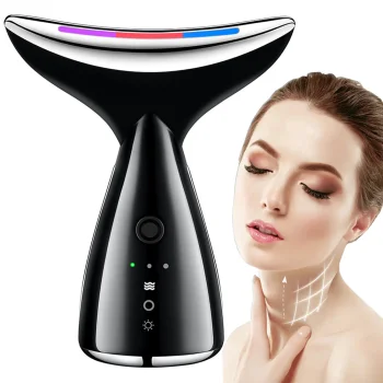 EMS Neck and Face Massager, Black