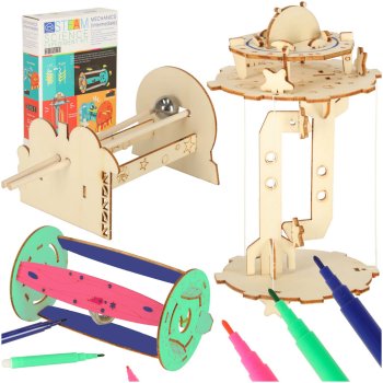 3-in-1 DIY Science Experiment Kit for Kids Mechanics & Gravity STEM Toy